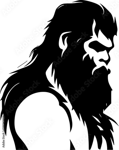 Bigfoot   Minimalist and Simple Silhouette - Vector illustration