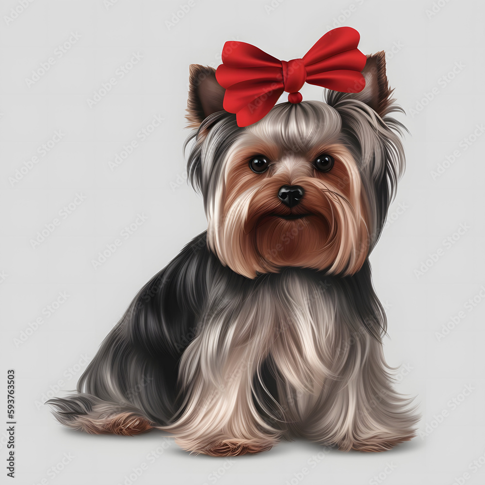 Naklejka premium yorkshire terrier puppy