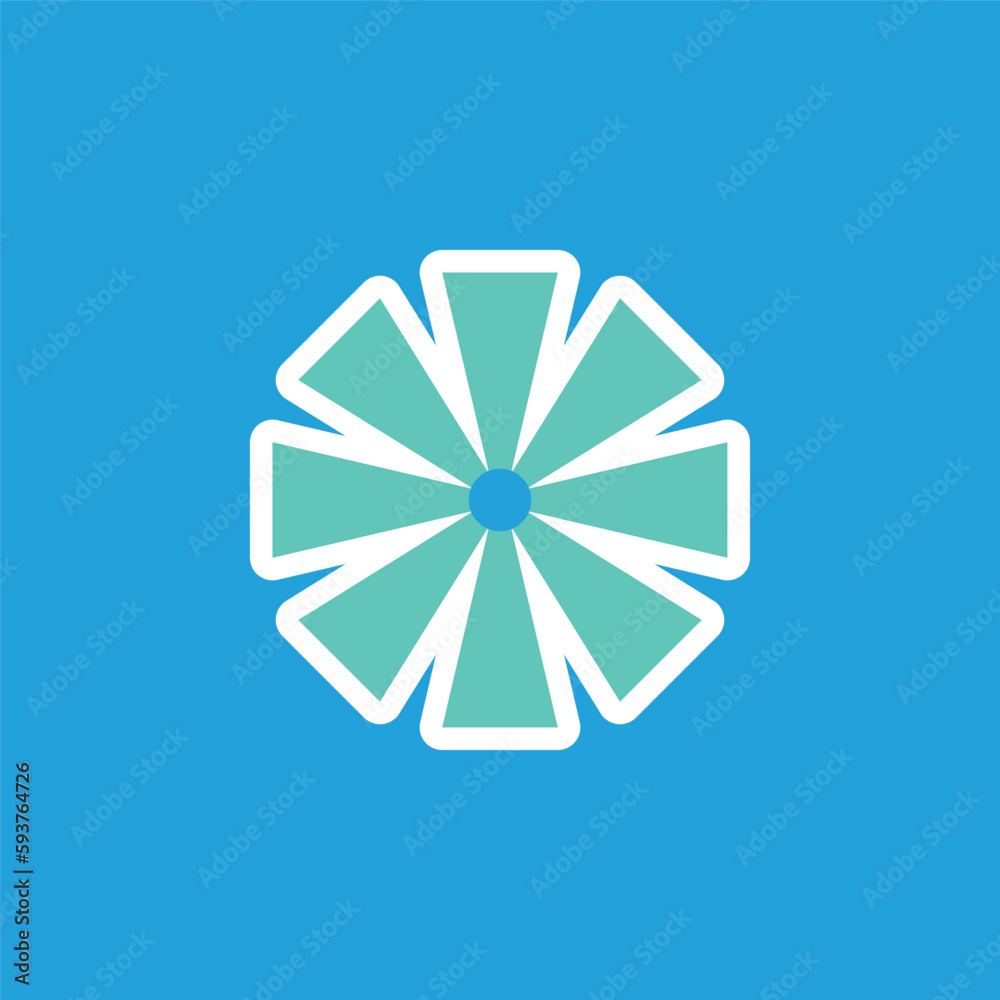 modern playful Y2K flower. Hippie trendy flower card modern playful Y2K flower. Hippie trendy flower card