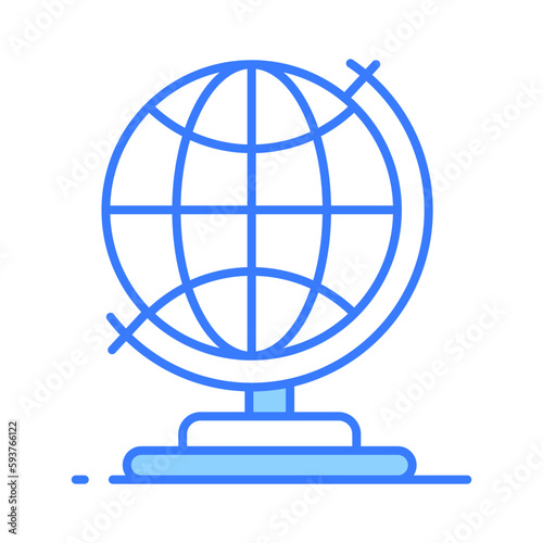 Download this beautifully designed icon of earth globe in editable style  easy to use vector