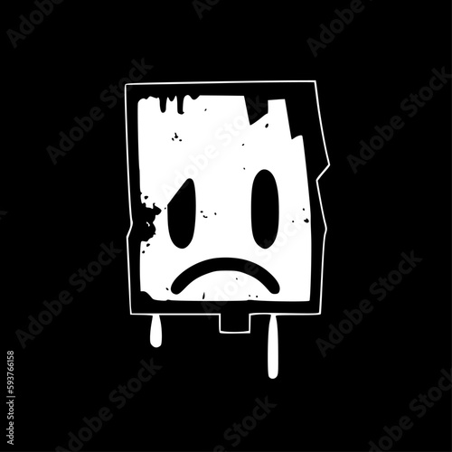 Distressed | Minimalist and Simple Silhouette - Vector illustration