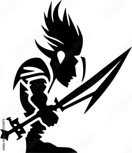 Fantasy - Minimalist and Flat Logo - Vector illustration