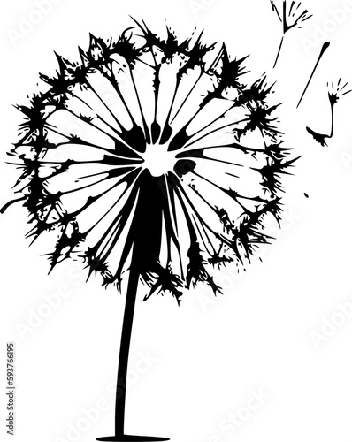 Dandelion - High Quality Vector Logo - Vector illustration ideal for T-shirt graphic