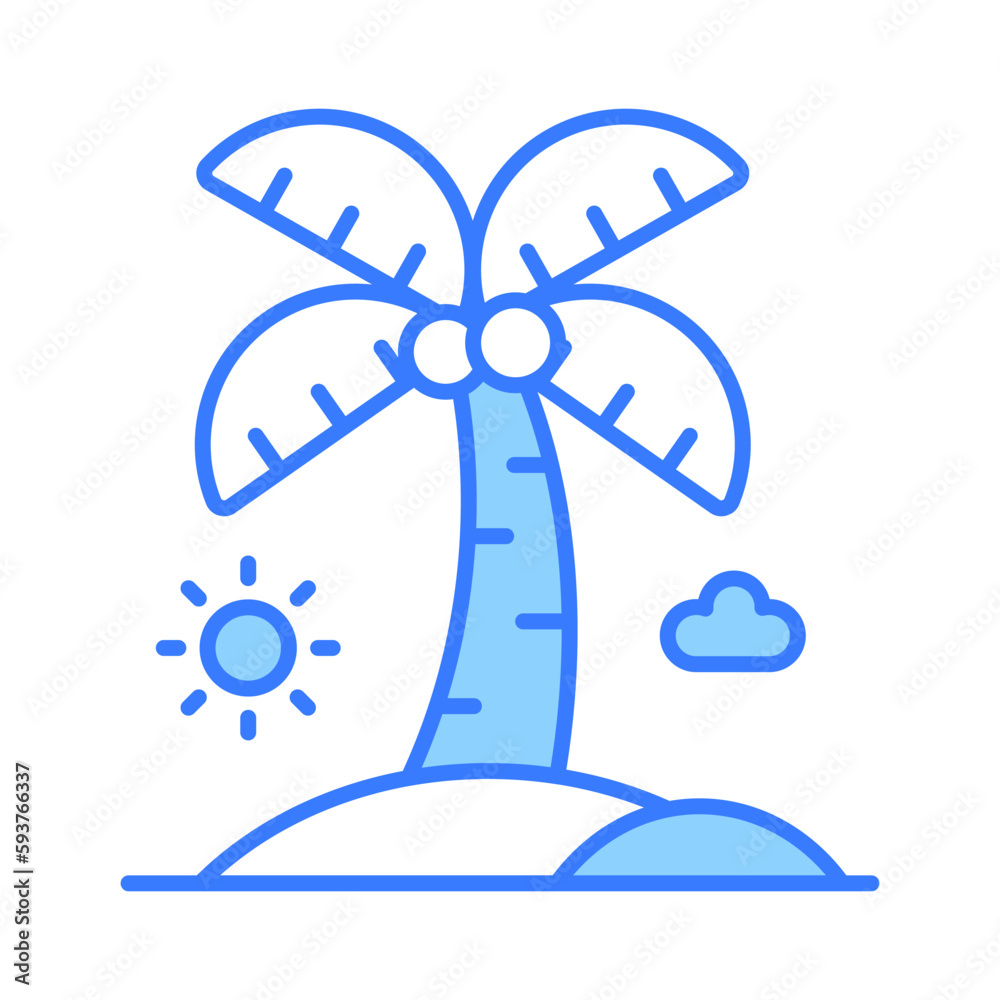 Beautiful vector of palm tree in modern style, easy to use in web, mobile apps and all presentation projects Beautiful vector of palm tree in modern style, easy to use in web, mobile apps and all presentation projects