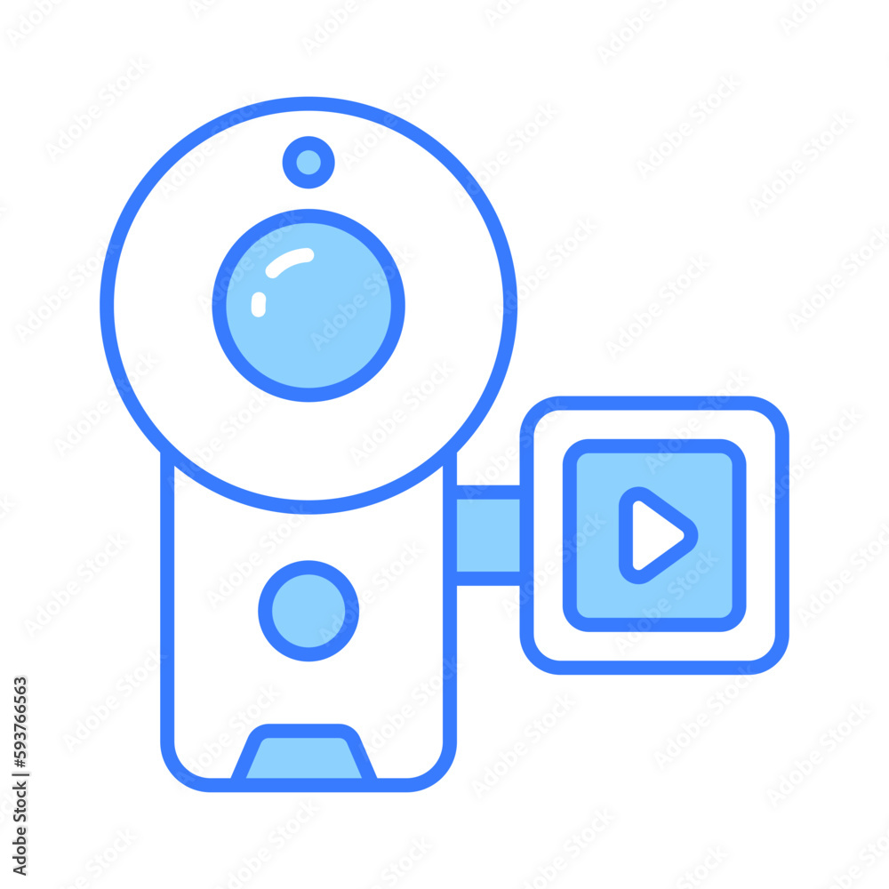 Beautifully designed vector of handycam in trendy style, capture life moments with handycam Beautifully designed vector of handycam in trendy style, capture life moments with handycam