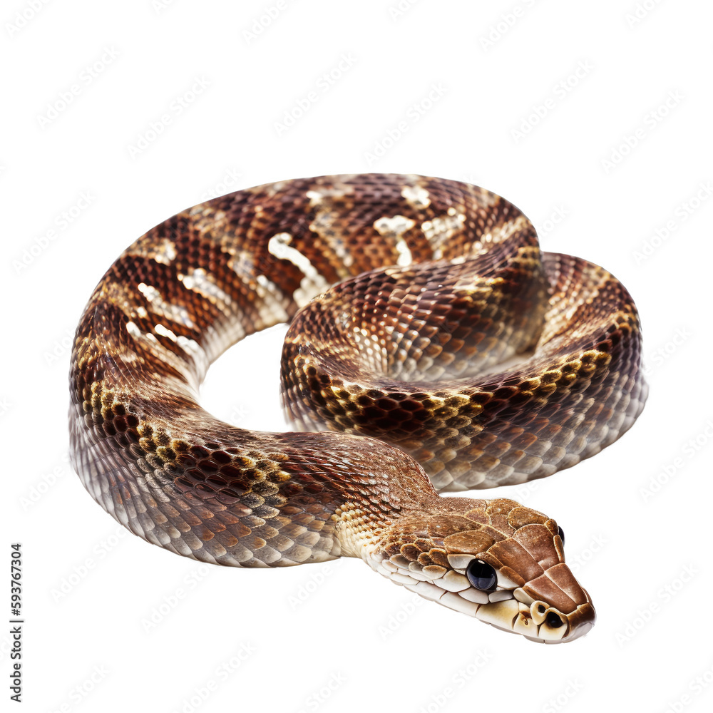 Snake isolated transparent background. Generative AI Snake isolated transparent background. Generative AI