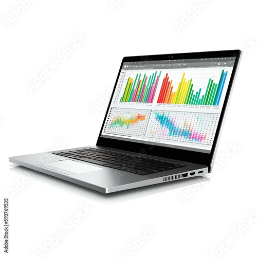 Laptop with analytical data