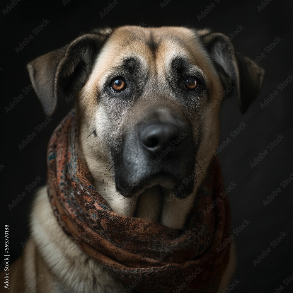 Turkish Kangal Dog, Animal Portrait Turkish Kangal Dog, Animal Portrait