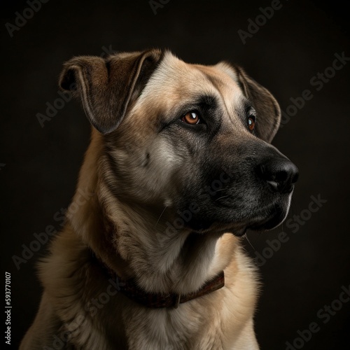 Fototapeta Naklejka Na Ścianę i Meble -  Turkish Kangal Dog, Animal Portrait