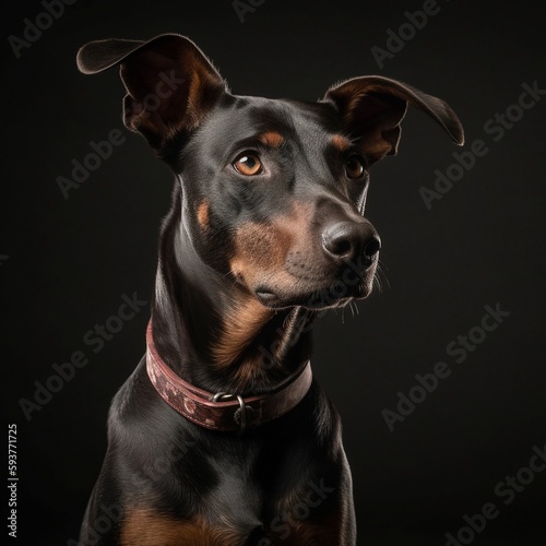 Doberman Dog, Animal Portrait © pixel78 Design