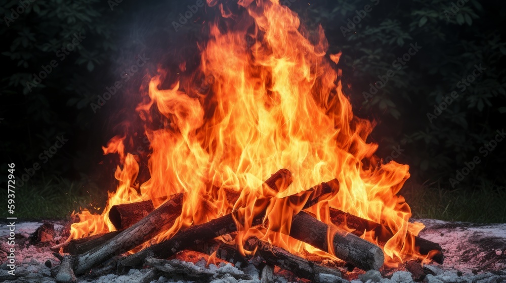 Dancing Flames: A Mesmerizing Bonfire Dancing Flames: A Mesmerizing Bonfire