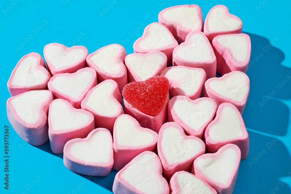 heart-shaped marshmallows heart-shaped marshmallows