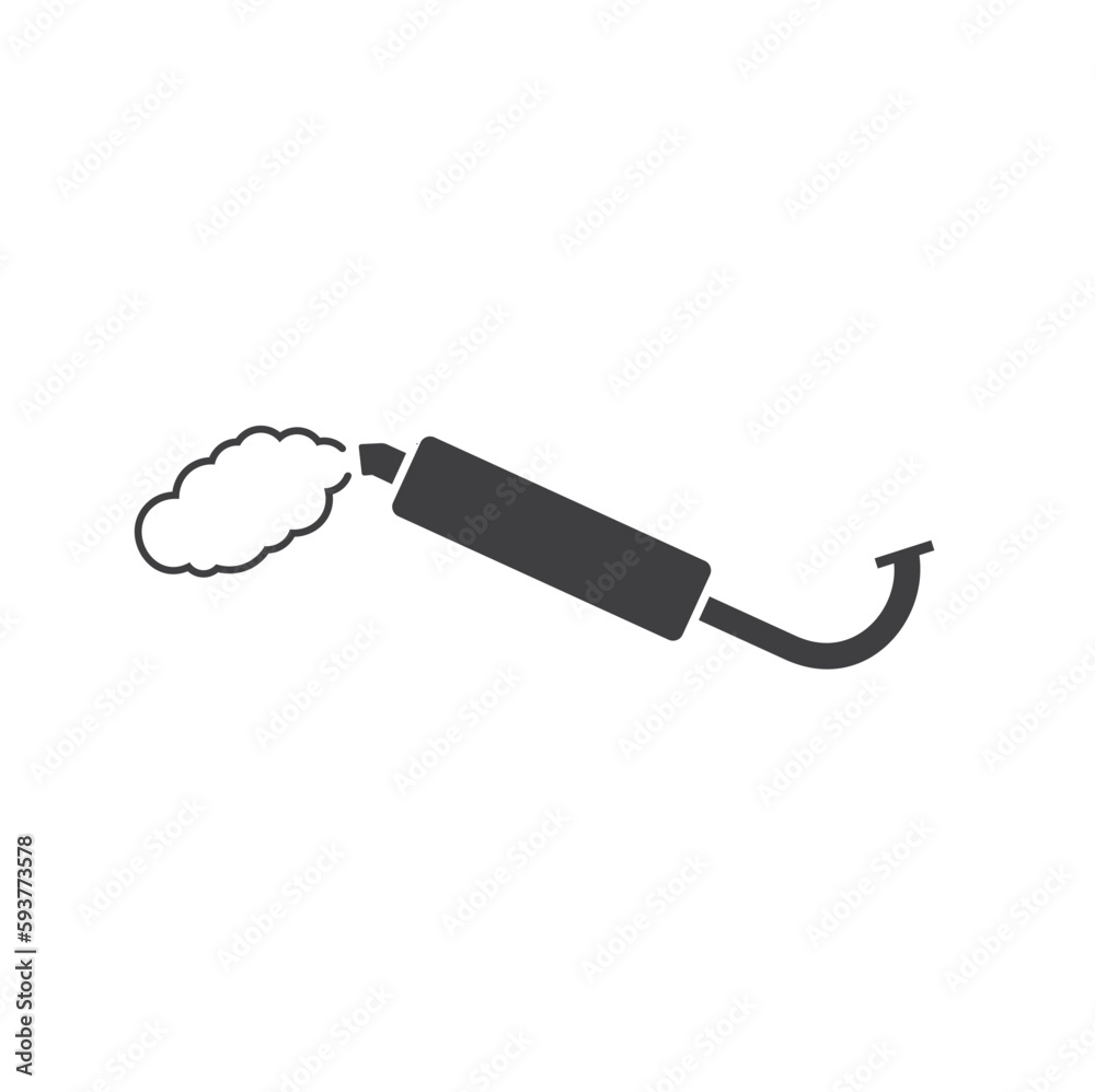illustration of exhaust, vehicle part, vector art. illustration of exhaust, vehicle part, vector art.