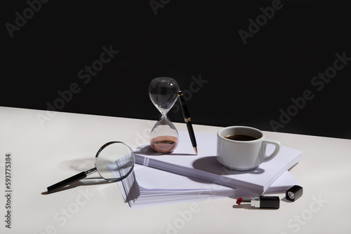 Business and finance still life composition photo