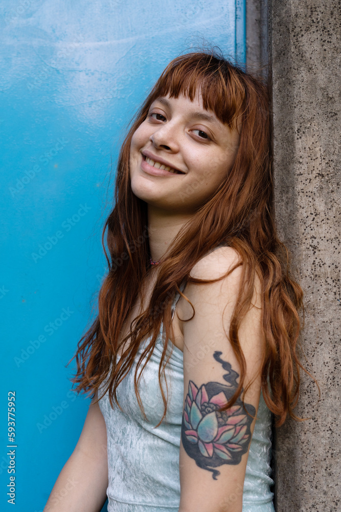 Young adult woman outdoors Young adult woman outdoors