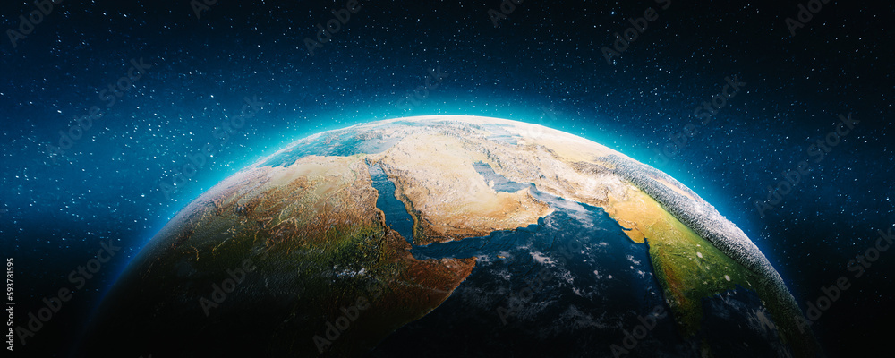 Obraz premium Planet Earth - Middle East, Arabia