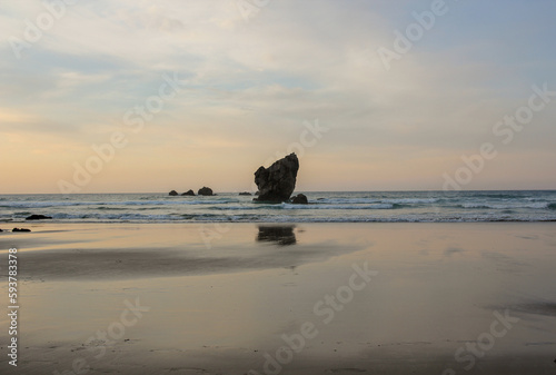 Aguilar beach in Asturias, Spain photo