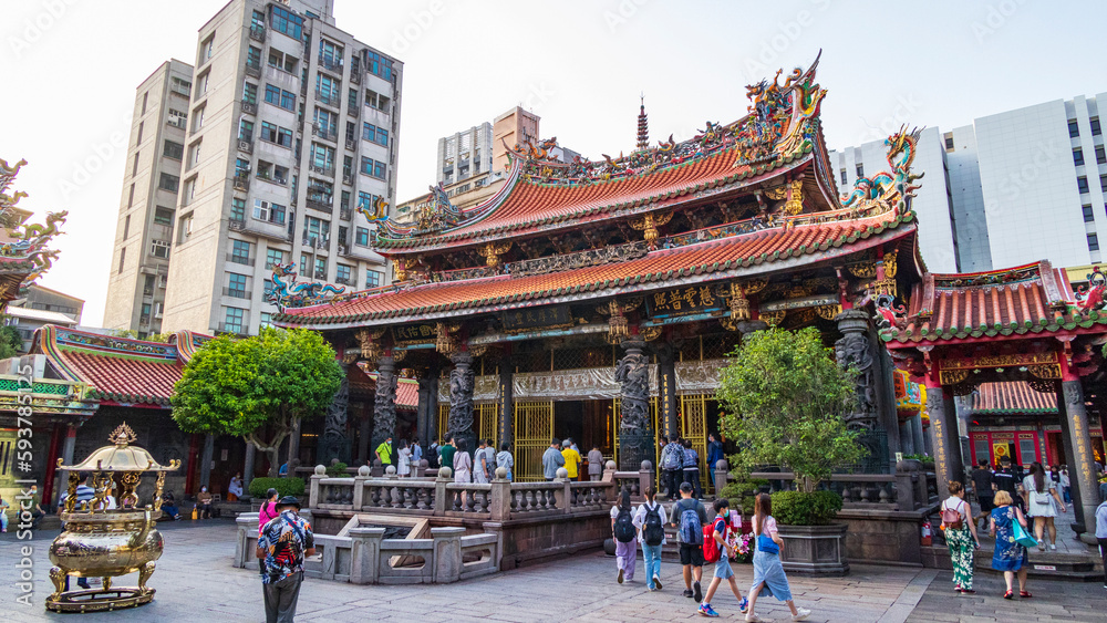 Obraz premium 台湾 台北 龍山寺 観光