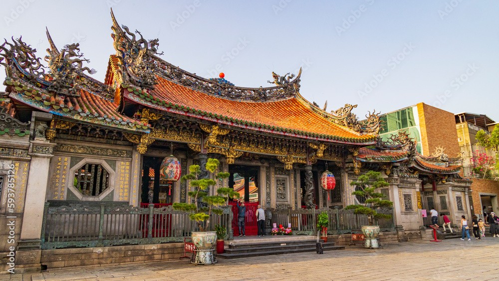 台湾　台北　龍山寺　海外旅行