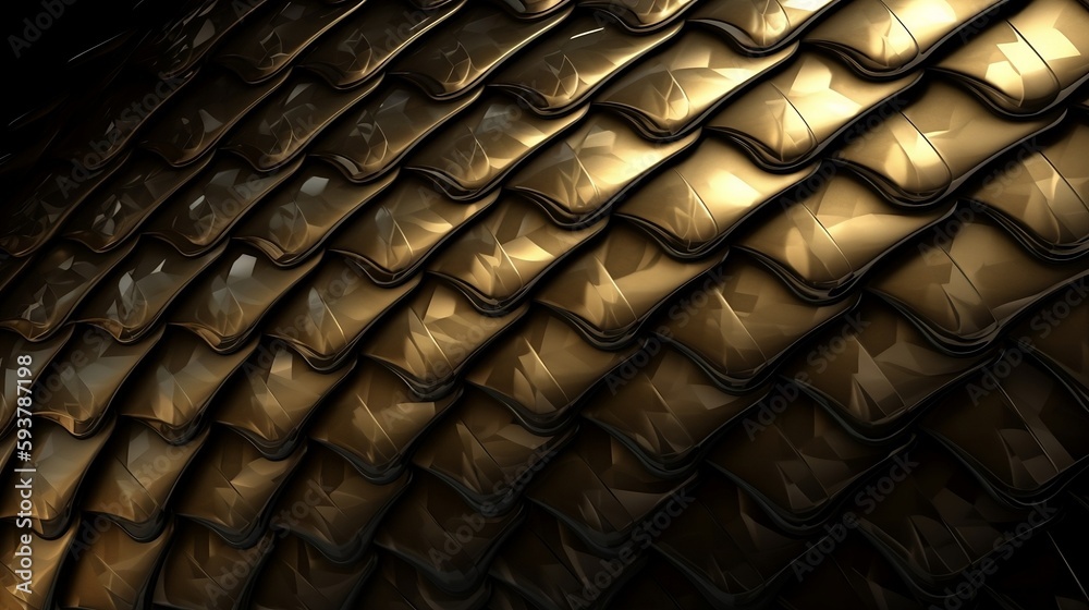 Fototapeta premium beautiful metal tiled armored background texture