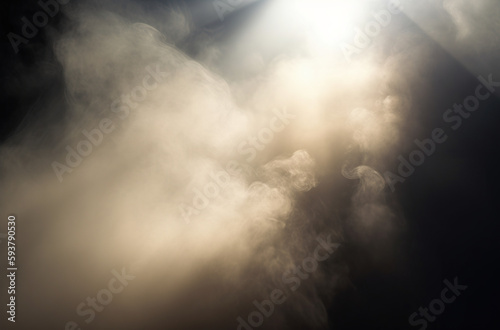 misty background with sunbeam Generative AI 