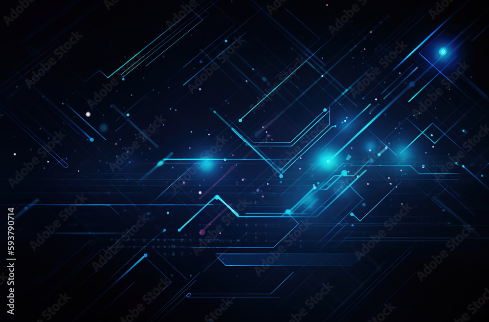Obraz premium High tech technology background Generative AI 
