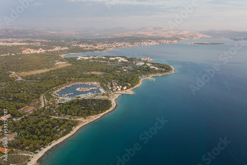 aerial view of the adriatic coastline © mariusz szczygieł