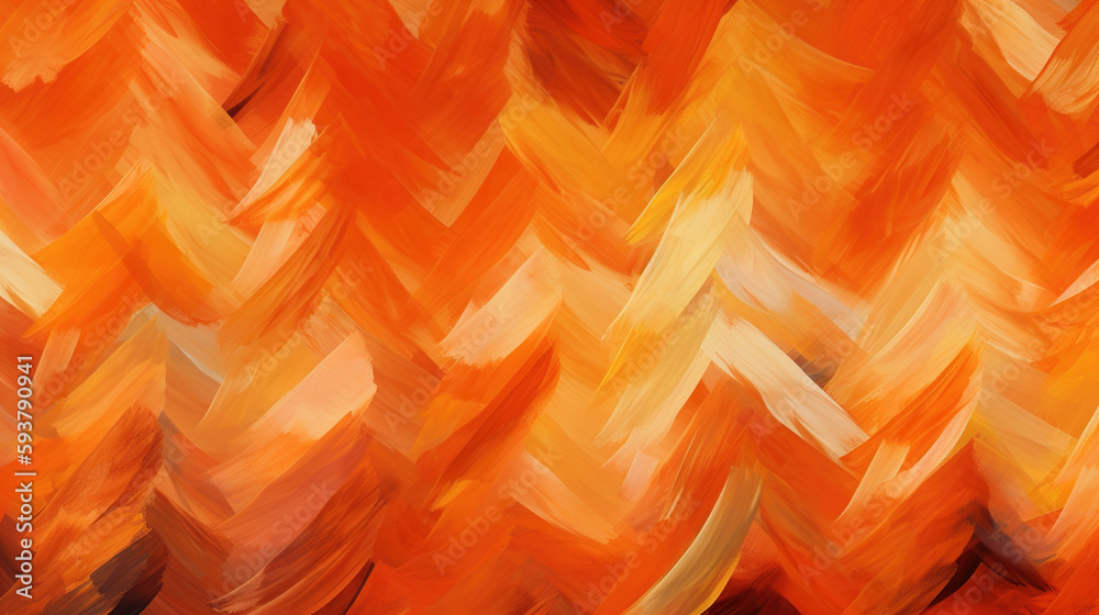 chevron orange zig zag painted seamless pattern Generative AI chevron orange zig zag painted seamless pattern Generative AI
