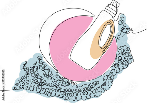 Home cleaning service landing page design concept, illustration of janitors with cleaning tools. Vector illustration