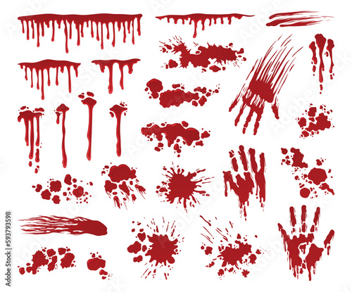 Blood splashes set