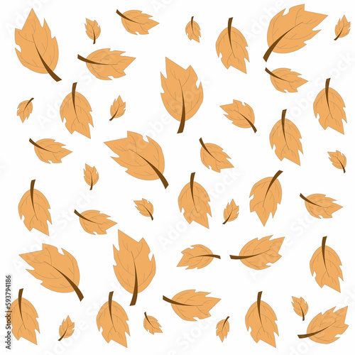 autumn leaves seamless pattern