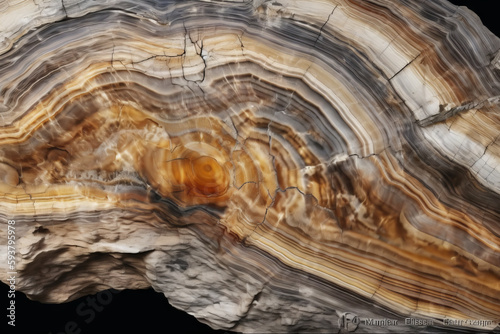 Wooden background texture of slightly colored petrified wood