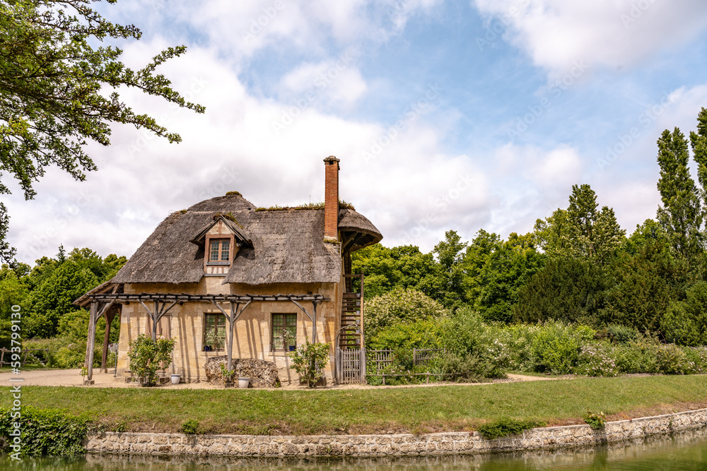 Beautiful building at a hamlet in Versailles, France. Beautiful building at a hamlet in Versailles, France.