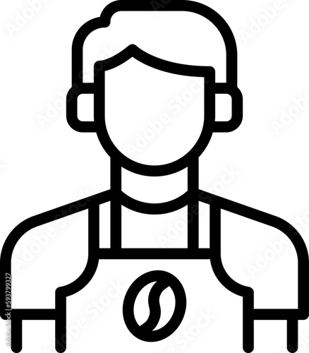 barista man icon