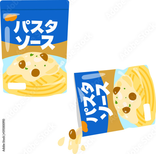 開封したレトルトのパスタソース