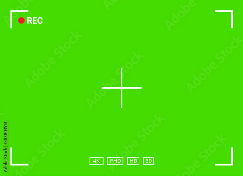 Green screen chroma key background tracking marker. Greenscreen background