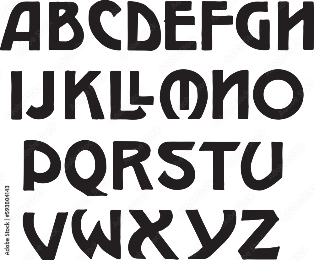 Block Capitals alphabets - ABC letters