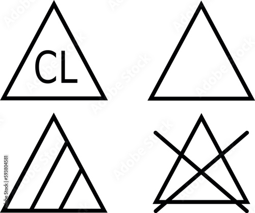 Bleaching Icon SVG -Vector Symbol Commercial & Personal Use- Cricut,Silhouette,Cameo,Vinyl Cut