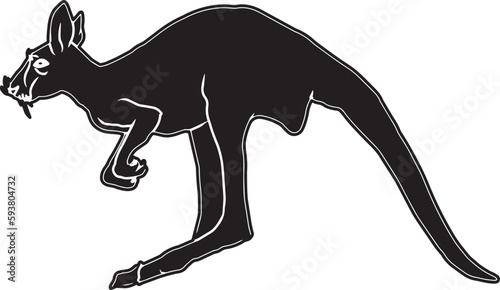 Kangaroo Sketch Vector