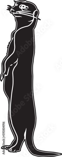 Meerkat Sketch Vector