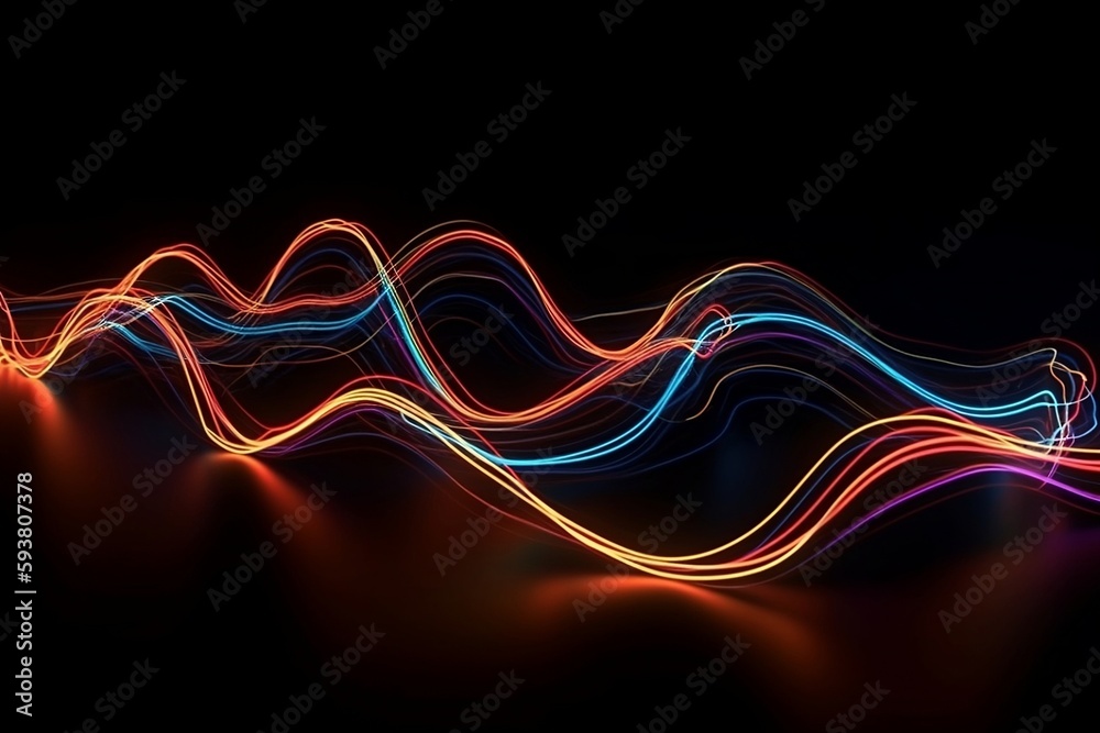 abstract glowing lines, lines background, abstract background