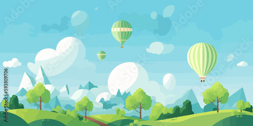 Hand drawn flat illustration of a World Environment Day  concept background