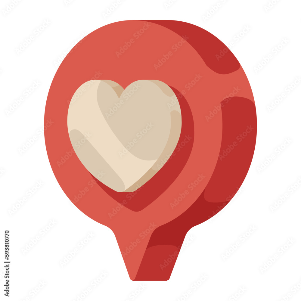 Symbol of love heart shape