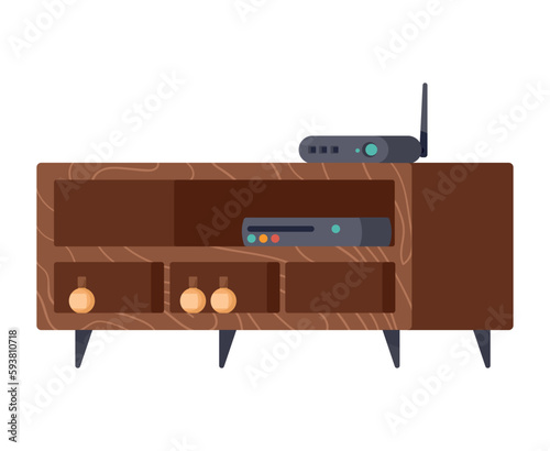 wooden furniture and router