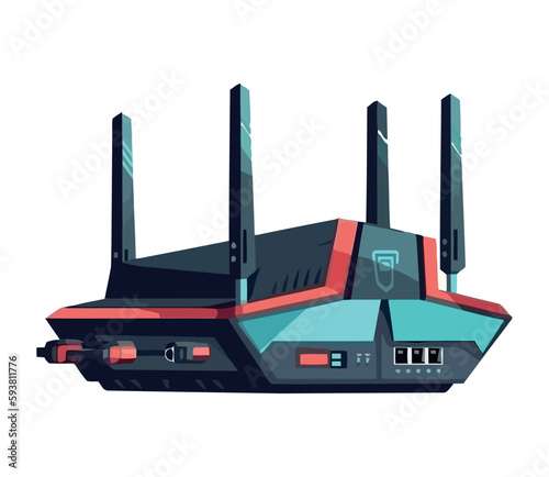router wifi with antenas