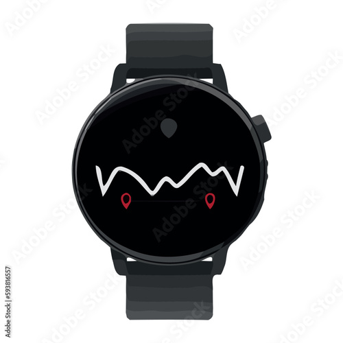 smartwatch with heartbeat