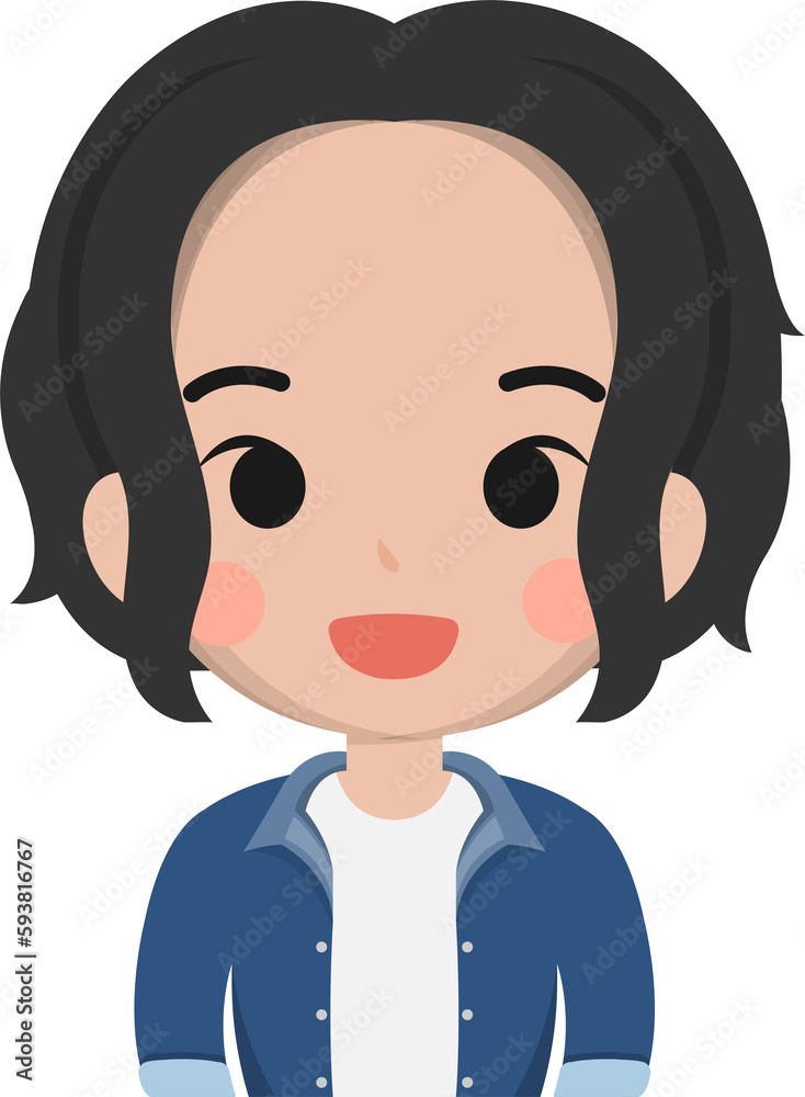 Smiling male, happy and friendly portrait closeup, vector illustration Smiling male, happy and friendly portrait closeup, vector illustration