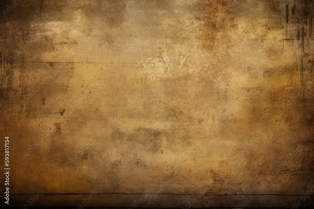 grungy brown background with a black border. Generative AI grungy brown background with a black border. Generative AI