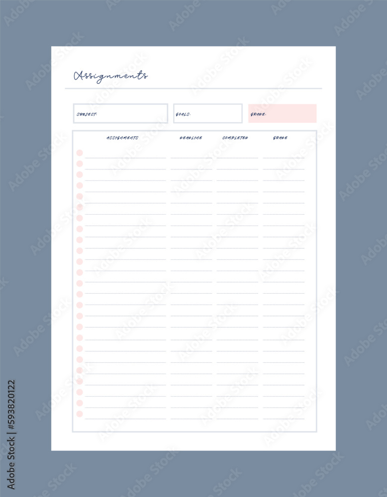Assignment planner. Assignment planner.