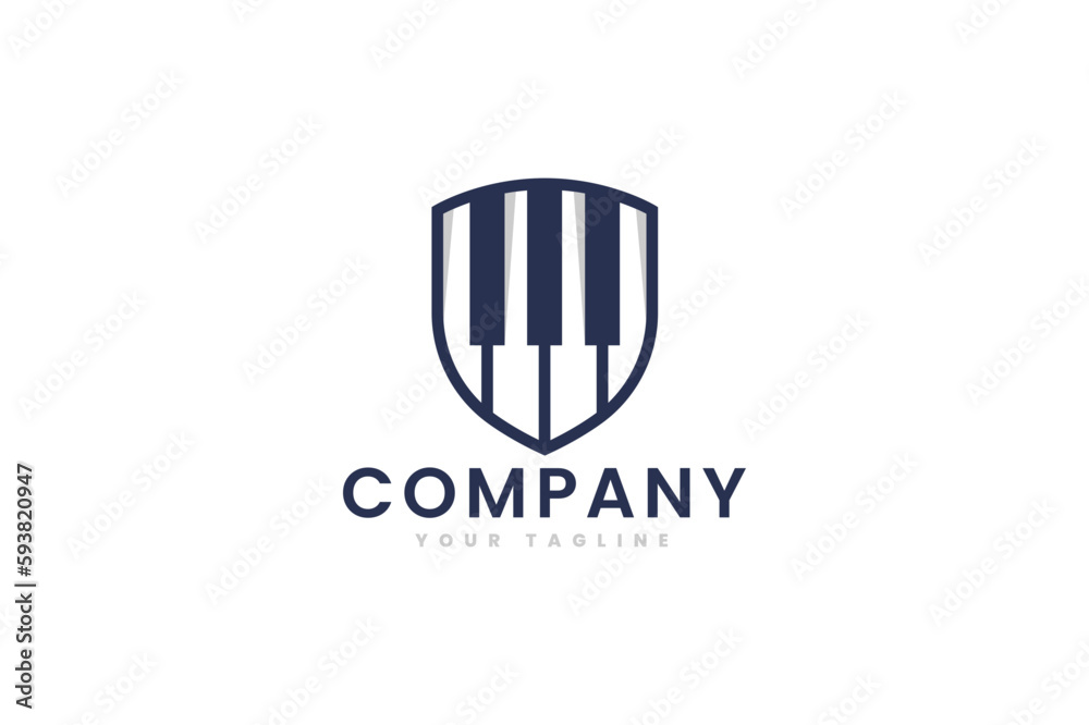 Piano Shield Logo